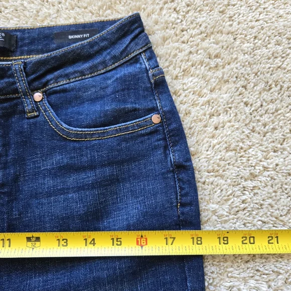 Judy Blue Skinny Fit Jeans Womens 9/29  Raw Hem Dark Blue High Rise - Picture 10 of 10